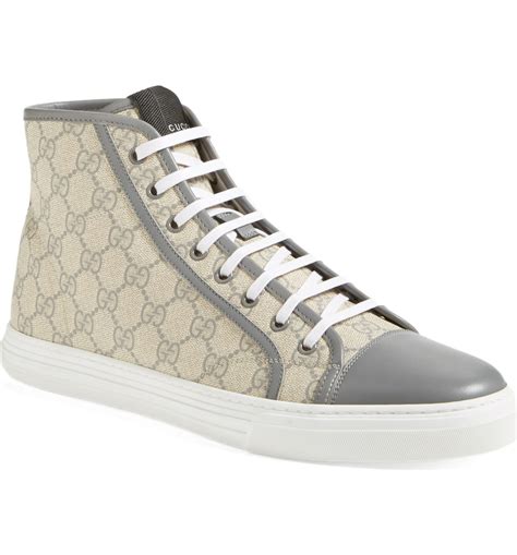 shoes gucci sneakers men|men's Gucci high top sneakers.